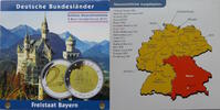 Bundesrepublik Deutschland 5 x 2 Euro Deutsche Bundesländer - Freistaat Bayern - Schloss Neuschwanstein - -