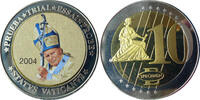 Vatikan 10 Euro Probe/Specimen Papst Johannes Paul II. coloriert -