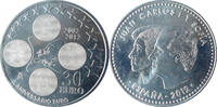 Spanien 30 Euro 10 Jahre Euro Bargeld -Juan Carlos I. und Sofia- -