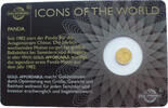 Ruanda 10 FRW Icons of the World - Panda - 1/200 Oz Gold -