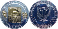 Deutschland 10 Euro 175. Geburtstag Wilhelm Busch - Motiv goldveredelt -