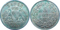 Baden 3 Kreuzer Friedrich I. 1852-1907 -