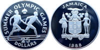 Jamaika 25 Dollars Olympische Sommerspiele 1988 in Seoul - Staffelläufer - -