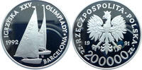Polen 200.000 Zloty Olympische Spiele 1992 in Barcelona - Segeln -