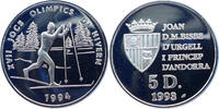 Andorra 5 Diners Olympische Winterspiele 1994 in Lillehammer - Langlauf -