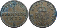 Preußen - Brandenburg 1 Pfennig Wilhelm I. König von Preußen (1861-1888) -
