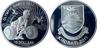 Kiribati 10 Dollar Olympische Spiele 2012 in London -Gewichtheben- -
