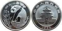 China 10 Yuan Panda auf Felsen - 1 Oz Silber -