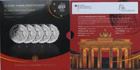 Deutschland 5 x 25 Euro Sammlermünzenset - 25 Jahre Deutsche Einheit - Brandenburger Tor -