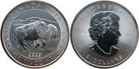 Kanada 8 Dollars Bison - 1 1/4 Oz Silber -