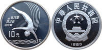China 10 Yuan Olympische Spiele 1992 in Barcelona - Turmspringerin -