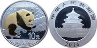 China 10 Yuan Panda - teilvergoldet -