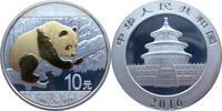 China 10 Yuan Panda - teilvergoldet -