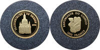 Kongo 1500 Francs Dresden Frauenkirche - 1/25 Oz Gold -