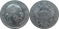 1 Florin 1879 Österreich Franz Joseph I. (1848-1916) ss+