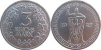3 Reichsmark 1925 A Deutsches Reich - Weimarer Republik Jahrtausenfeier Rheinlande ss-vz