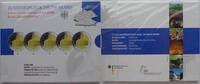 5 x 2 Euro 2009 ADFGJ Bundesrepublik Deutschland Gedenkmünzenset Bundesländer: Saarland - Ludwigskirche, Saarbrücken Spiegelglanz