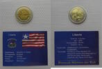 Liberia 5 Dollars Bimetall-Münzen der Welt - in Noppenfolie verschweißt -20. Weltjugendtag in Köln -