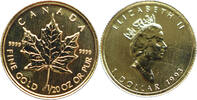 Kanada 1 Dollar Maple Leaf - 1/20 Oz Gold -