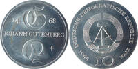 DDR 10 Mark 500. Todestag von Johann Gutenberg -
