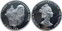 Bahamas 1 Dollar 1996 Third Millennium Year 2000 - 1 Oz Silber PP 120,00 EUR  zzgl. 7,50 EUR Versand