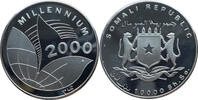 Somalia 10.000 Shilling So. 2000 Millennium 2000 - Friedenstaube PP, fle... 60,00 EUR  zzgl. 4,50 EUR Versand