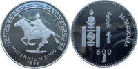 Mongolei 500 Togrog 1998 Millennium 2000 - Reiter und mehrfarbig gespren... 140,00 EUR  zzgl. 7,50 EUR Versand