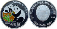 Nordkorea 2 Won 2006 Fauna of Asia - Panda mit Jungem - Farbm&uuml;nze PP, fl... 35,00 EUR  zzgl. 4,50 EUR Versand