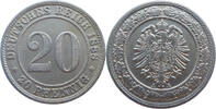 Deutsches Reich 20 Pfennig 1888 A st 45,00 EUR  zzgl. 4,50 EUR Versand