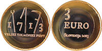 Slowenien 3 Euro 2013 Bauernaufstand in Tolmin vz 10,00 EUR  zzgl. 4,50 EUR Versand