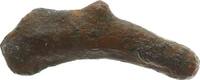 GRIECHEN. THRAKIEN AE-Fischgeld in Delphinform 6.-5. Jh. v.Chr -
