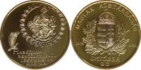 UNGARN Kupfer-Medaille vergoldet 1990 -