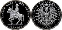 KAROLINGER Silber-Medaille Karl der Große 768-814 -