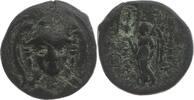 AE 14.0 Smyrna oder Sardes GRIECHEN. SYRIEN Antiochos I. Soter 281-261 v.Chr Rückseite Gegenstempel (Anker), sehr schön