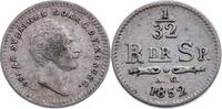SCHWEDEN 1/32 Riksdaler Oskar I. 1844-1859 -