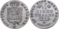 WESTPHALEN 1/6 Taler Hieronymus Napoleon 1807-1813 1812 -