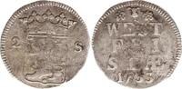 NIEDERLANDE 2 Stuivers 1733 Schön-sehr schön 12,00 EUR Differenzbesteuert nach §25a UStG zzgl. 5,00 EUR Versand