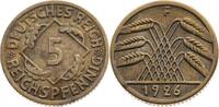WEIMARER REPUBLIK 5 Pfennig 1926 F 1926 Sehr sch&ouml;n-vorz&uuml;glich 25,00 EUR  zzgl. 5,00 EUR Versand