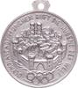 OLYMPISCHE SPIELE Tragbare versilberte Bronze-Medaille München 1972 -