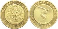 OLYMPISCHE SPIELE Vergoldete Bronze-Medaille Seoul 1988 -