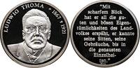 DICHTER UND SCHRIFTSTELLER Silber-Medaille Thoma, Ludwig 1867-1921 o. J. -