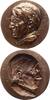 DICHTER UND SCHRIFTSTELLER Einseitige Bronze-Hohlgussmedaille Ady de Diósad, Endre 1877-1919 o.J. (um 1980) -