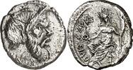 RÖMISCHE REPUBLIK : Silbermünzen Gaius Vibius Gaii fil. Gaii ne. Pansa Caetronianus 48 v. Chr.. Denar  ss-