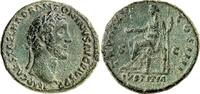 RÖMISCHES KAISERREICH ANTONINUS PIUS Augustus 138-161. AE  138-161 n. Chr. grüne raue Patina ss-vz