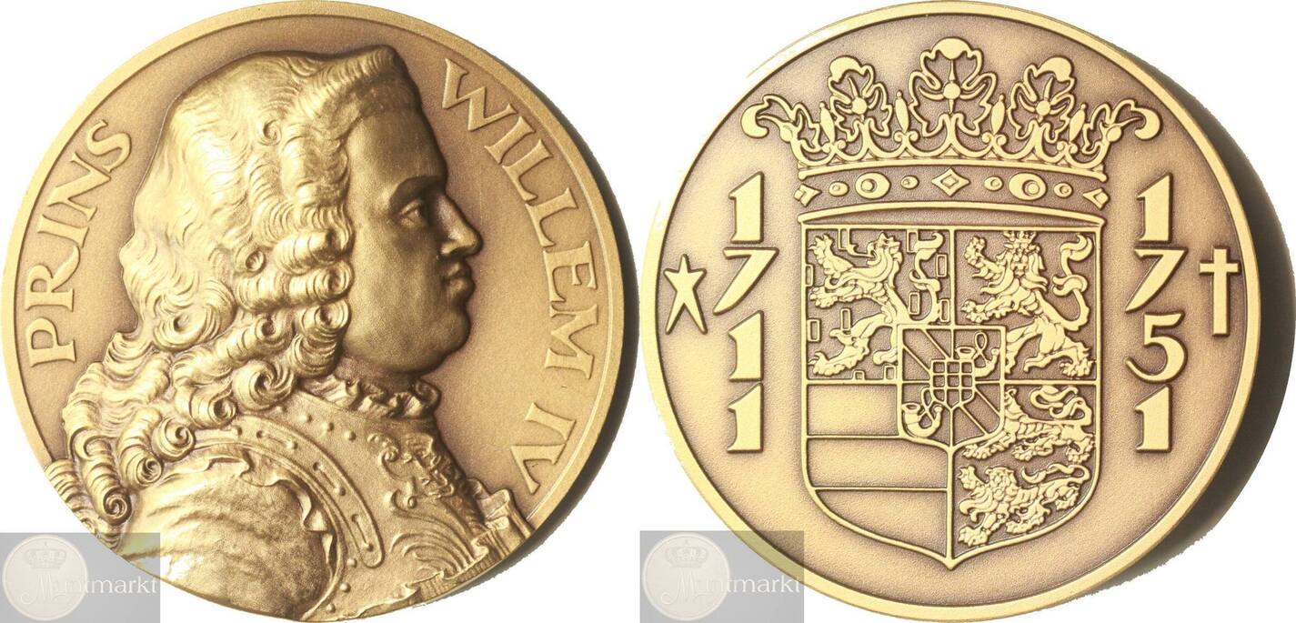 Koninkrijk der Nederlanden Historiepenning 1934 Prins Willem IV van