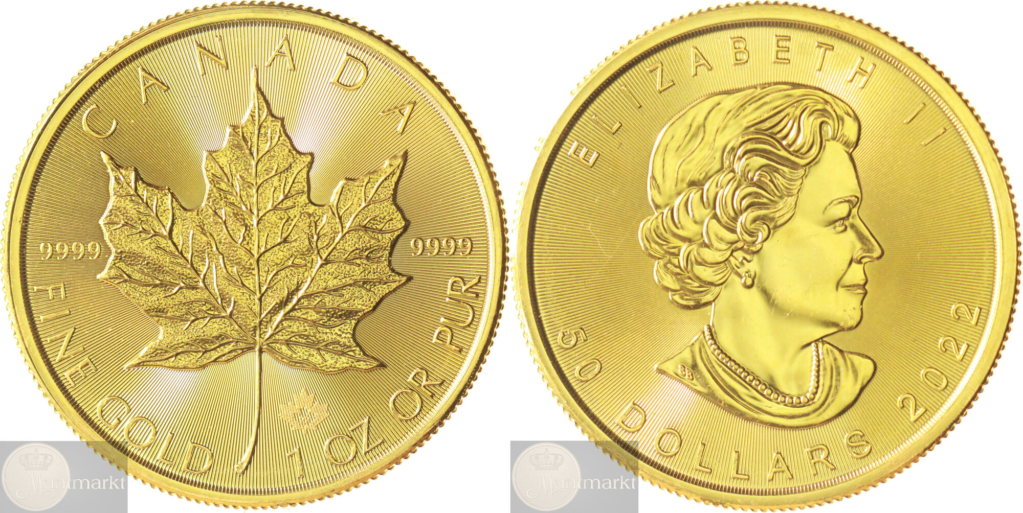 Canada Maple Leaf 50 Dollars 2018 1 Oz Ounce Goud MintState UNC MA canada-maple-leaf-50-dollars-2018-1-oz-ounce-goud-mintstate-unc-ma