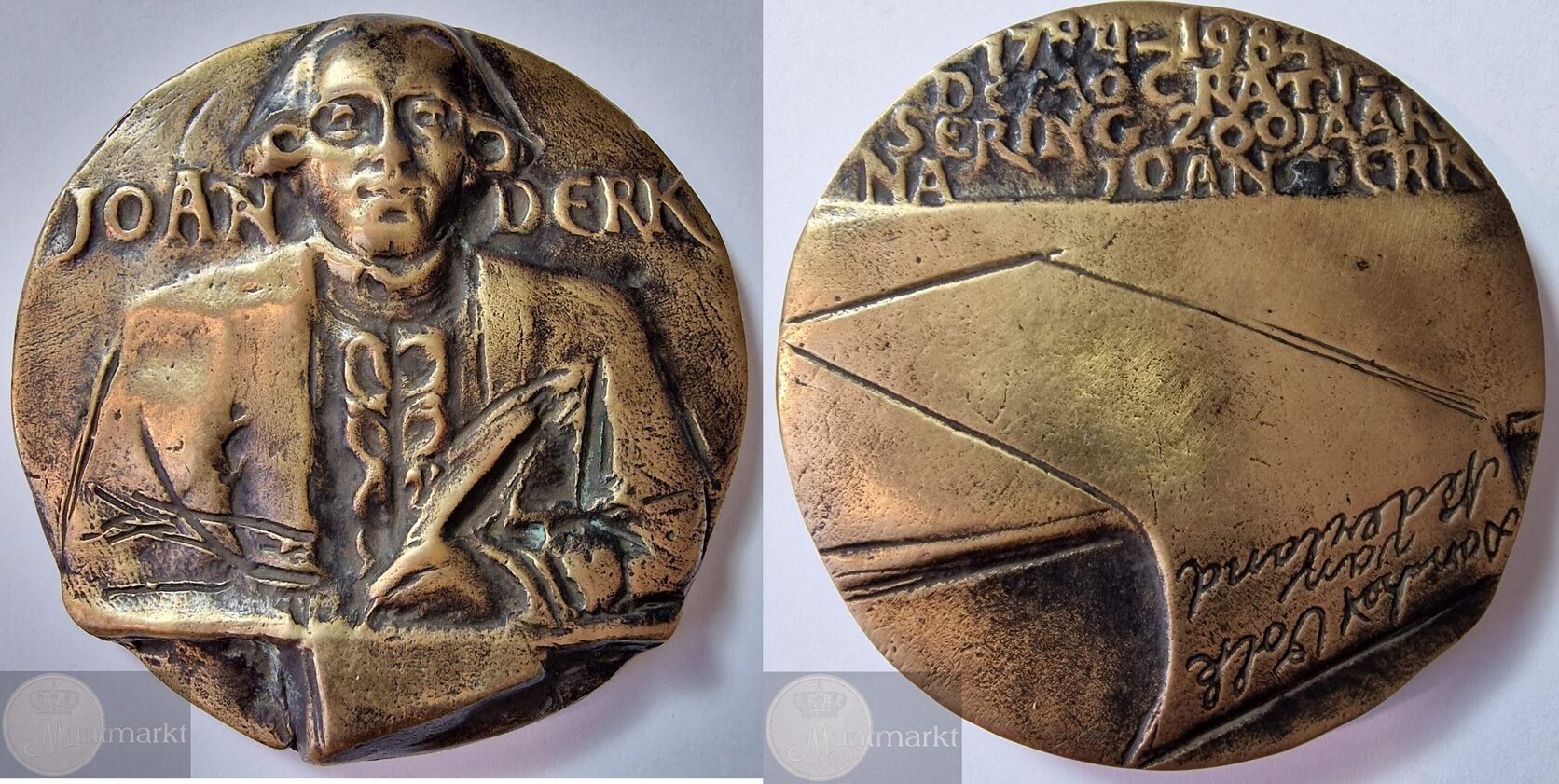 Koninkrijk der Nederlanden Historiepenning 1984 200e Sterfdag van Joan