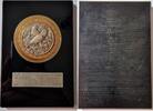 België Historiepenning Plaquette of presse-papier Vinkenclub 'De Boomgaardvink' in Ranst - Ornithologie -