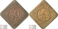 Belgium / Gent 50 Centimes German Occupation Coinage - Thick 50, double lines under EN. -