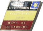 Belgisch-Congo / Belgian Congo Historiepenning Member Pin of the Association des Boys de Luluabourg (Kananga) -